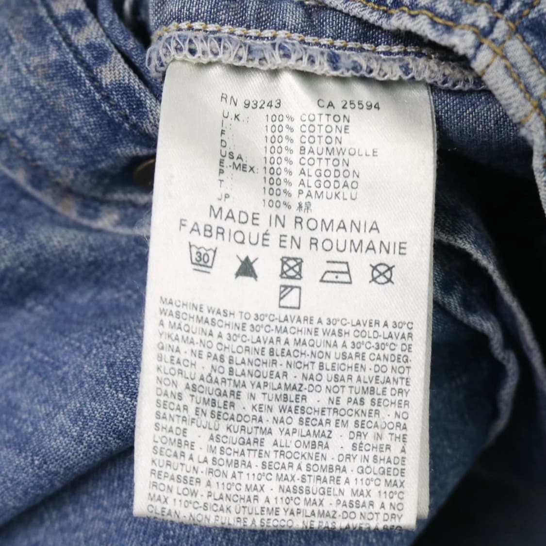 디젤 데미지 디테일 데님 셔츠 63663 상품이미지10