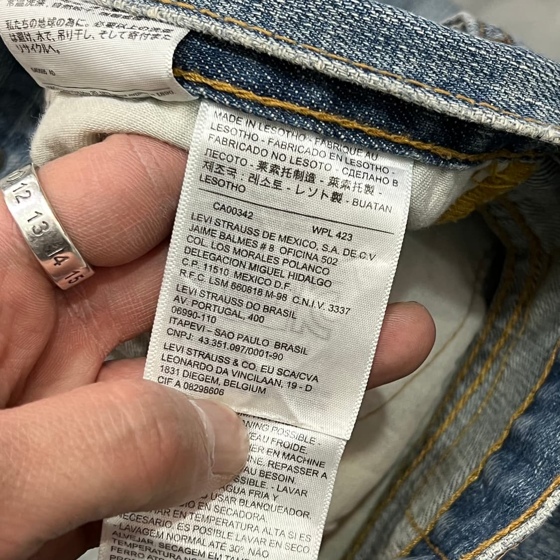  리바이스 527 블랭크탭 데님 팬츠 y15075 상품이미지6