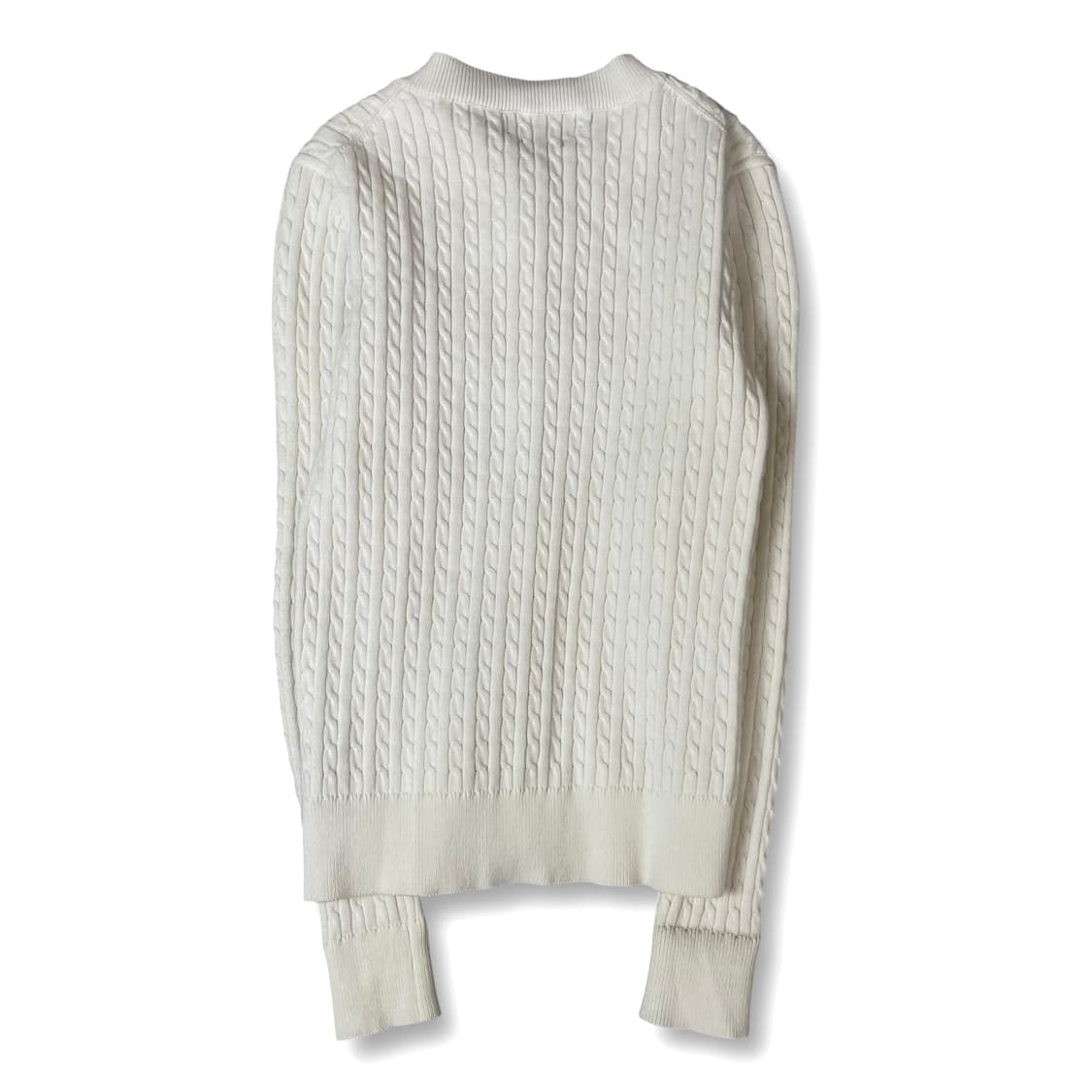 폴로랄프로렌 블루포니 화이트 케이블 긴팔 니트 가디건 커스텀핏 L 상품이미지2