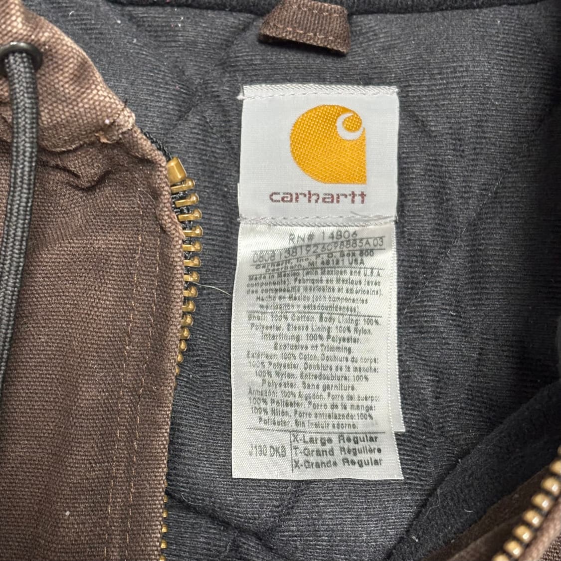 🇲🇽 00s 칼하트 J130 DKB 액티브 자켓 상품이미지6