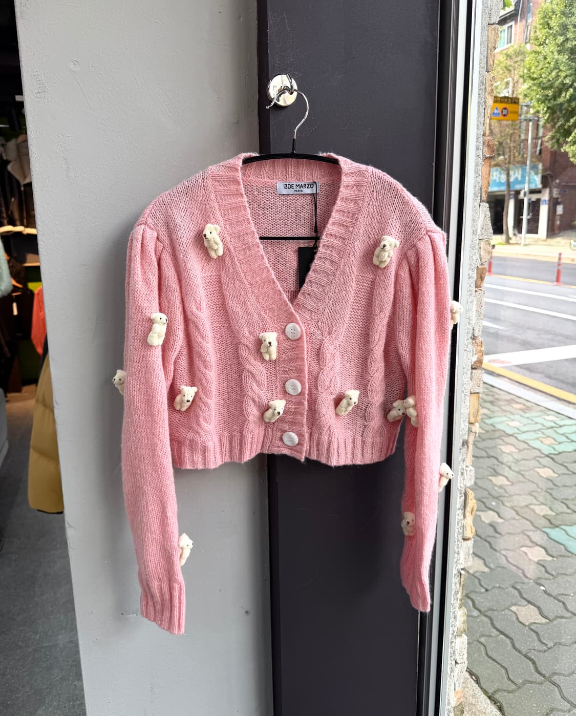 (새상품)S/ 13De Marzo 미니베어 가디건 자켓 상품이미지3