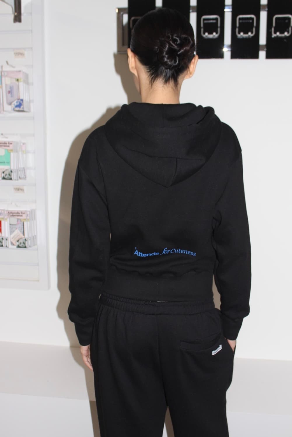 샵어텐즈 attends for hoodie black 상품이미지6