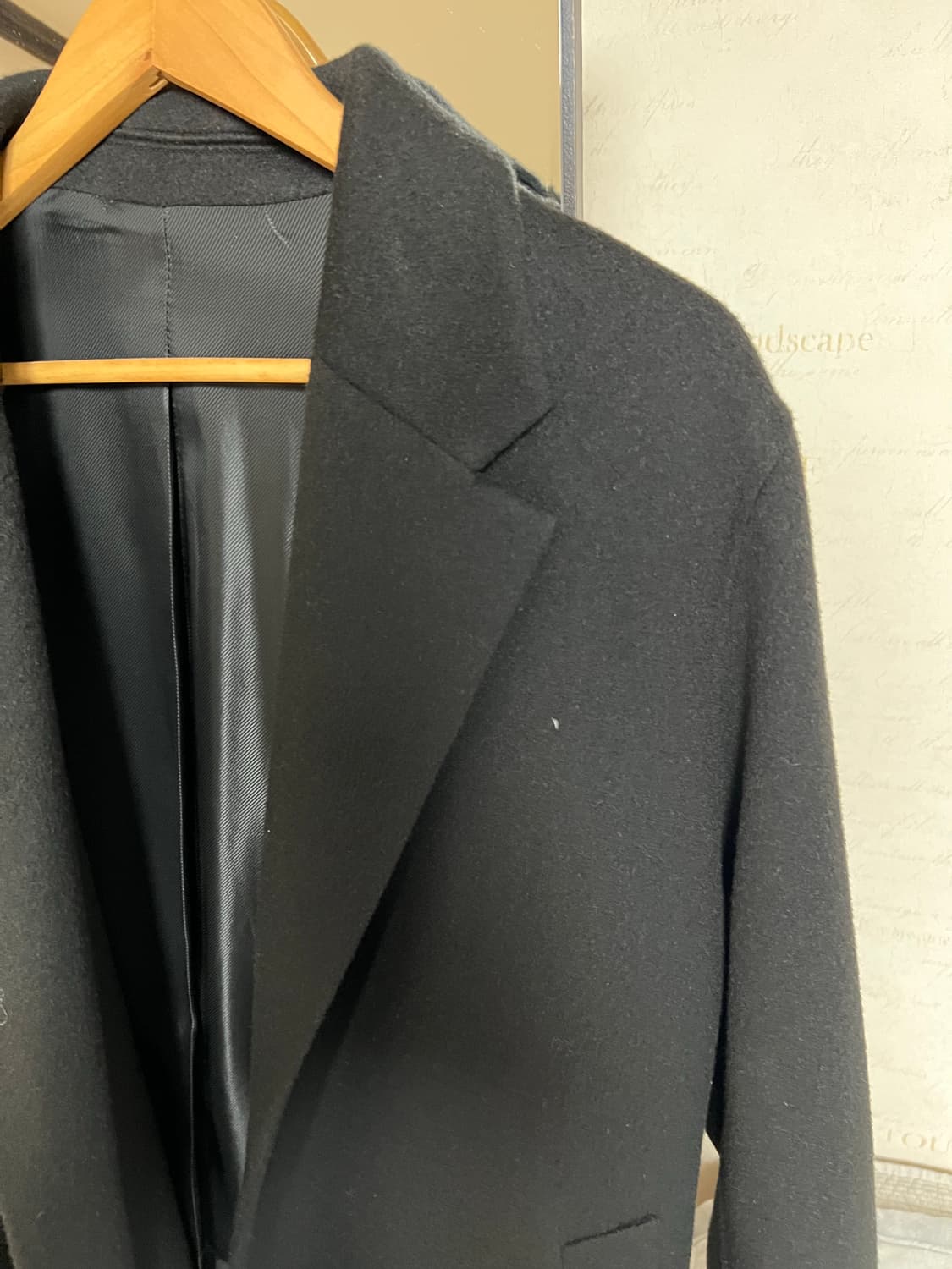 솔리드옴므 블랙코트 46사이즈 상품이미지1