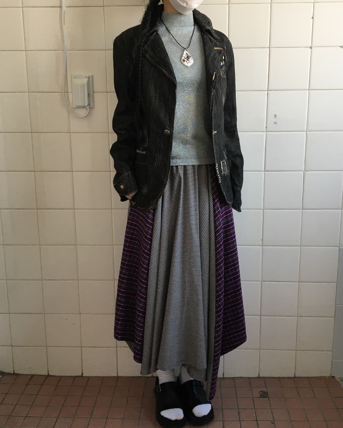 Button stitch point denim jacket 상품이미지10