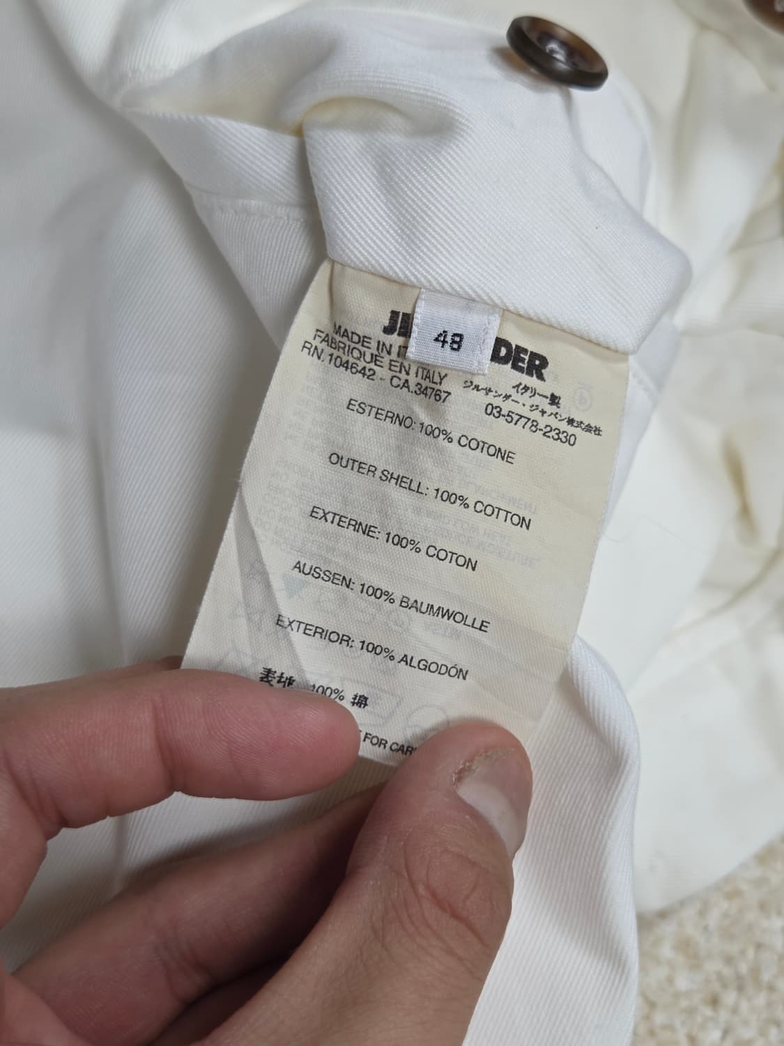 [질샌더] 코튼 사이드 어저스터 팬츠 | 00255 상품이미지4