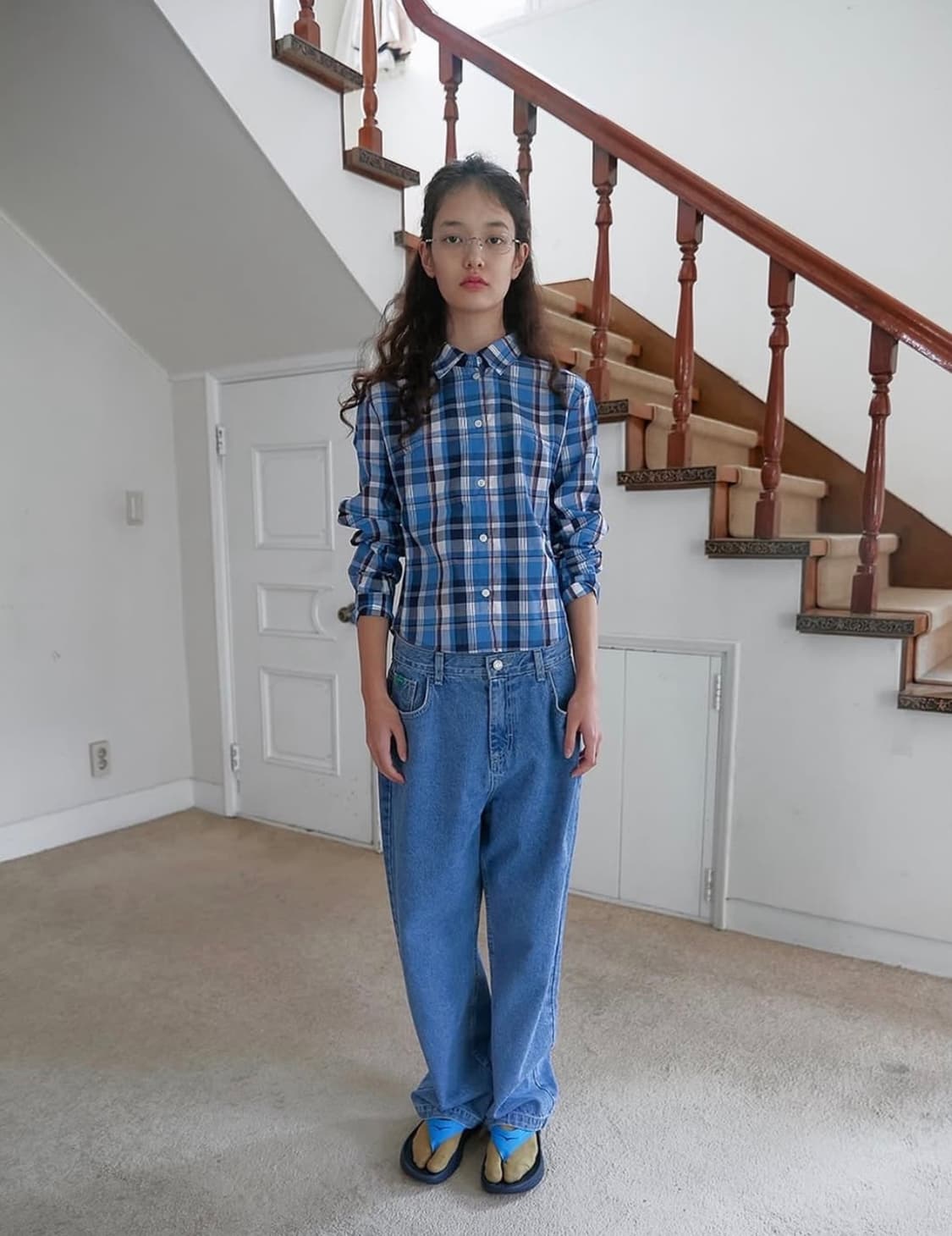 노컨텐츠 클래식 체크 셔츠 상품이미지2