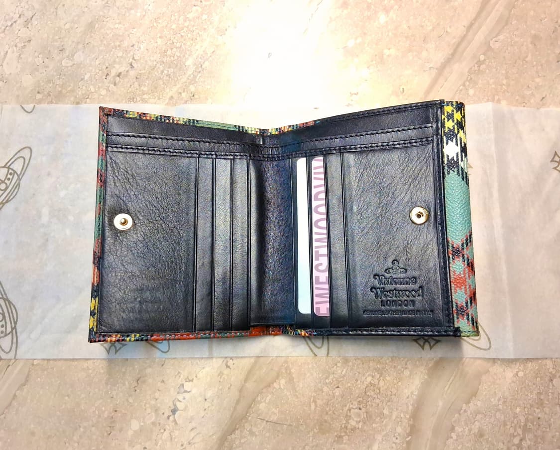 비비안 웨스트우드 타탄체크 반지갑 (새상품) 상품이미지5