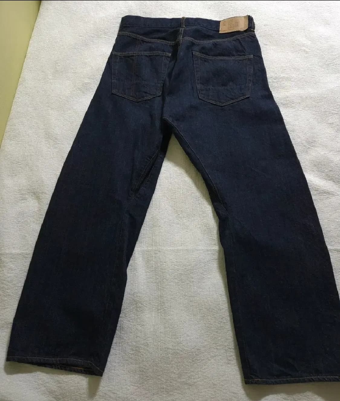 아나크로놈 데님 draping straight pants 원워시 새상품 상품이미지5