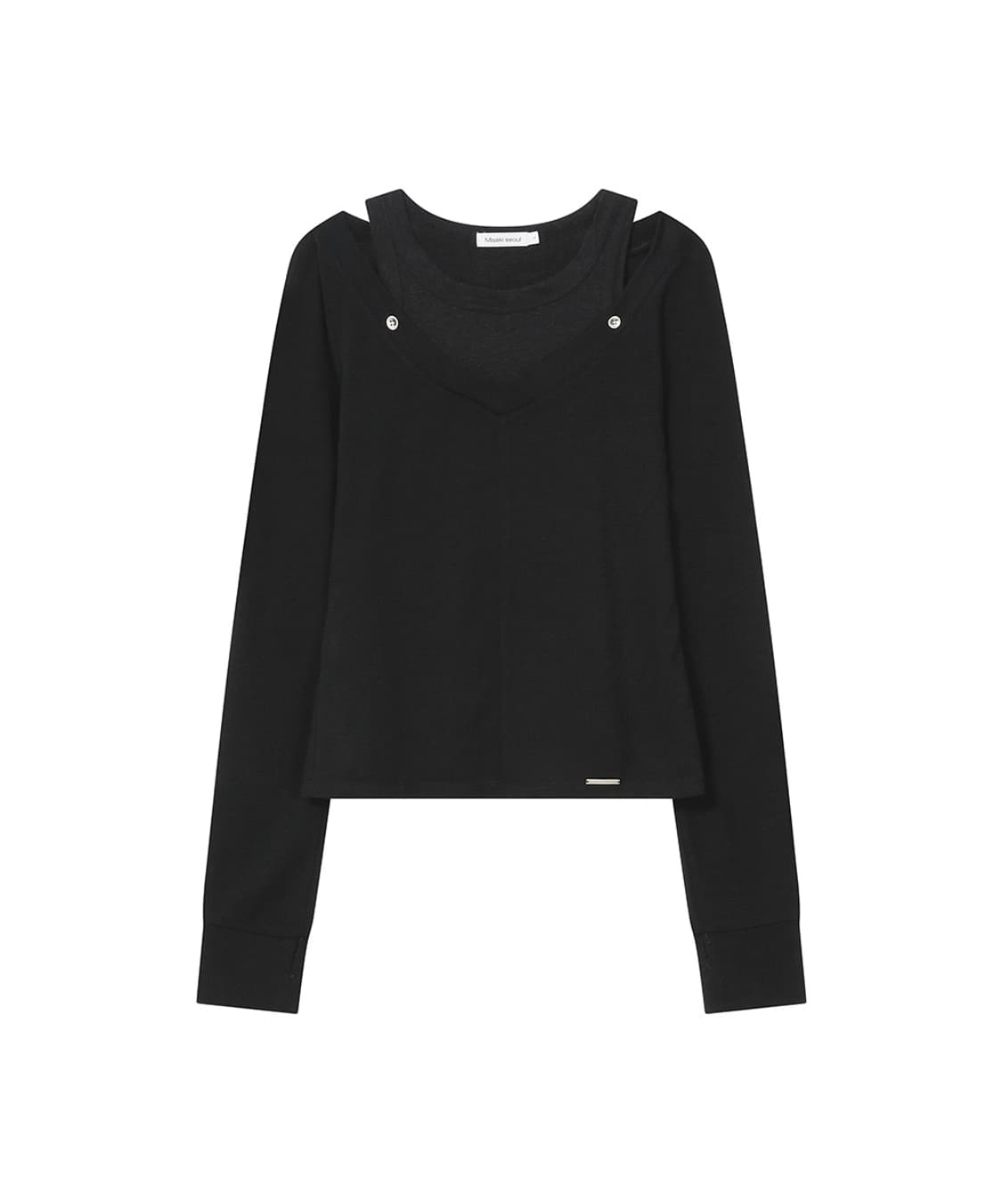 미세키서울 Layered line sheer long sleeve  상품이미지1