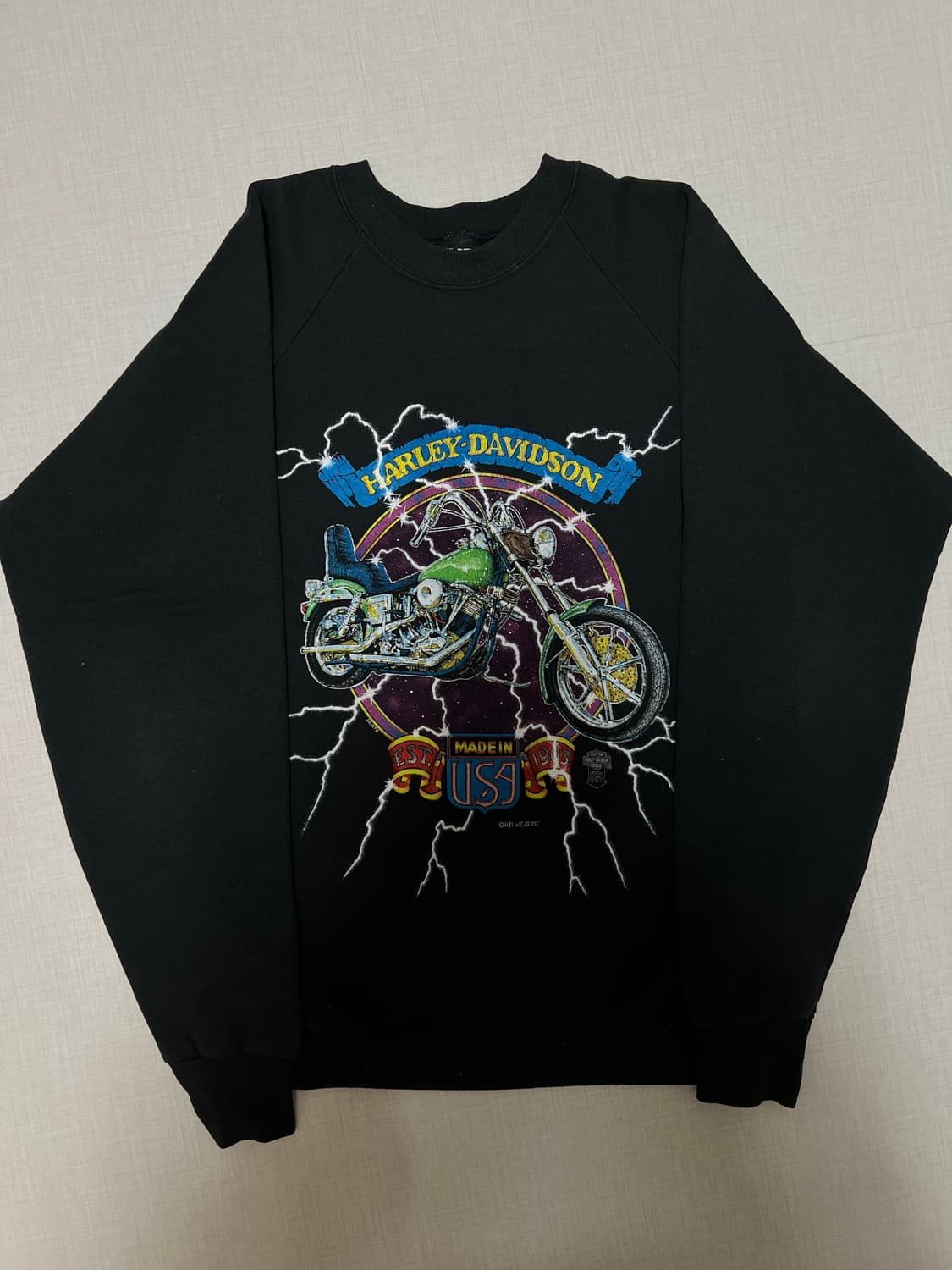 90s  made in usa 할리데이비슨 스웻셔츠 상품이미지1