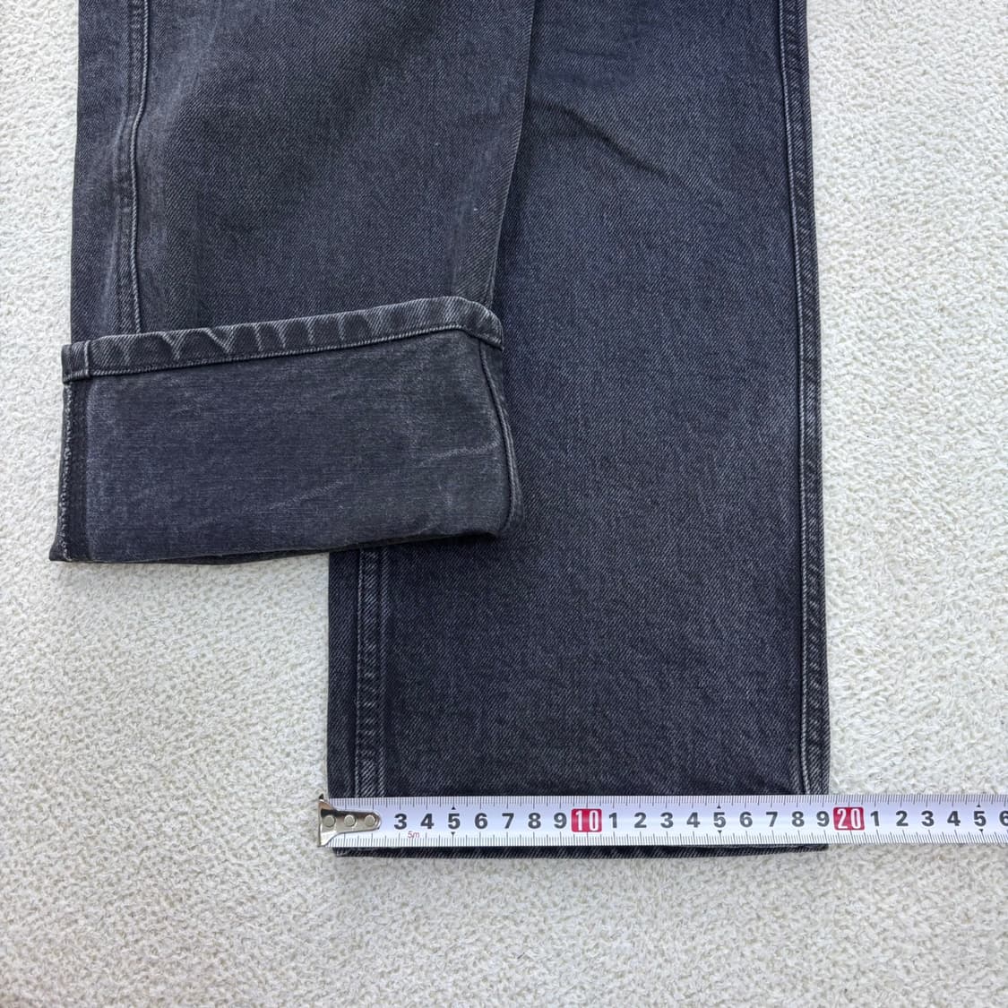 L ORR 블랙 와이드 데님 팬츠 0326E 상품이미지9