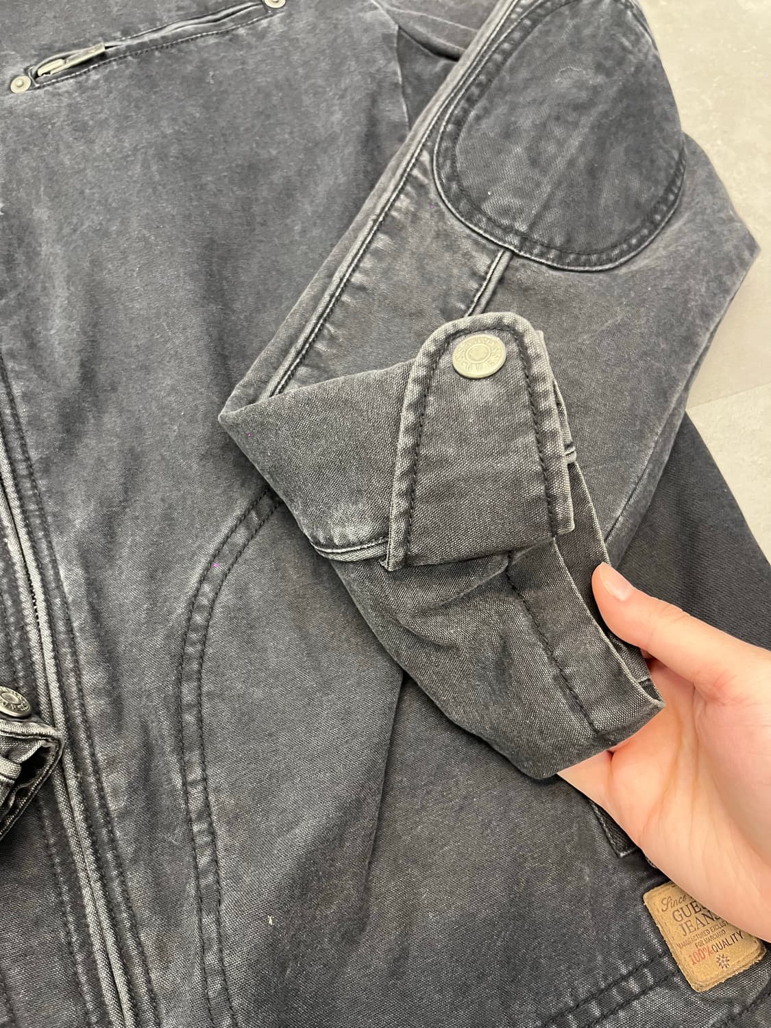 Guess black rider jean jacket 상품이미지7