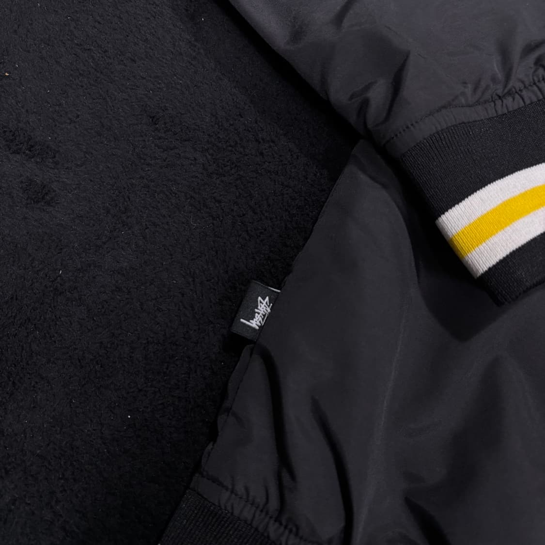 L 스투시 블랙 SS 링크 나일론 스타디움 바시티자켓 상품이미지5