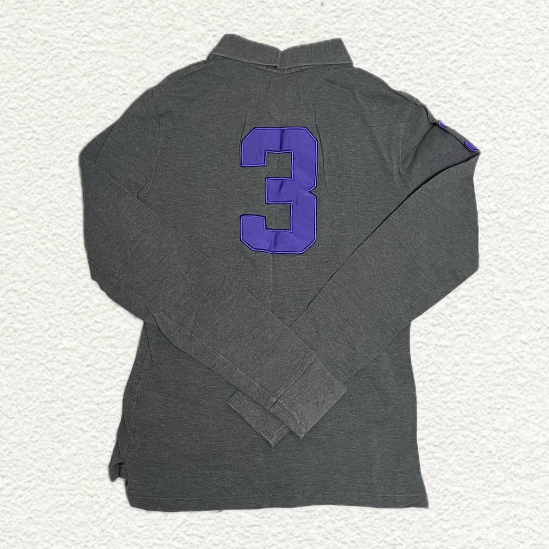 폴로 랄프로렌 그레이 빅포니 롱슬리브 폴로티 M 상품이미지2