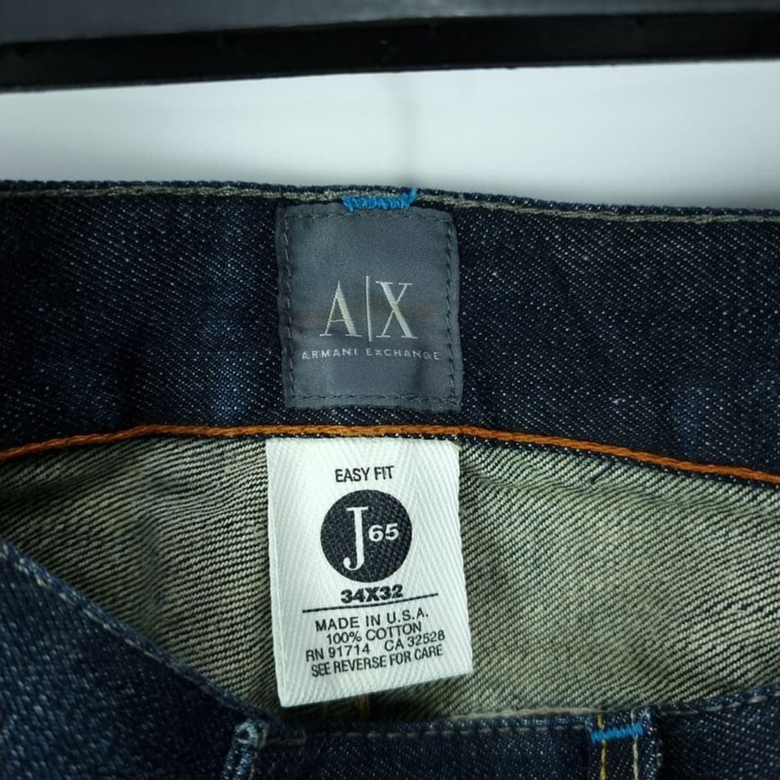 아르마니 빈티지 워시드 루즈 스트레이트 데님 팬츠 청바지 P01147  상품이미지8