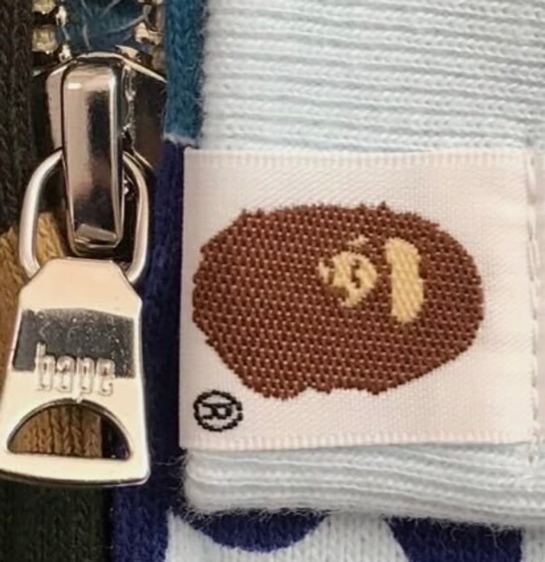 베이프 121 ABC 카모 세퍼레이트 샤크 풀 집 후드 그린 블루새상품 상품이미지3