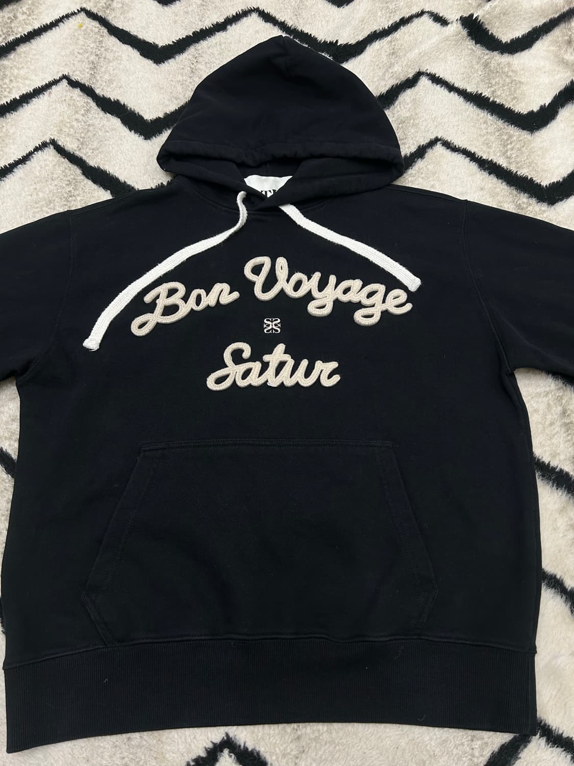 [S]세터 본 보야지 스펠아웃 후드/블랙 상품이미지3