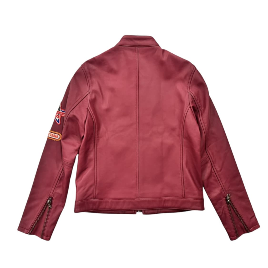 히스테릭글래머 램레더 카페레이서 싱글 라이더 자켓 핑크 상품이미지2