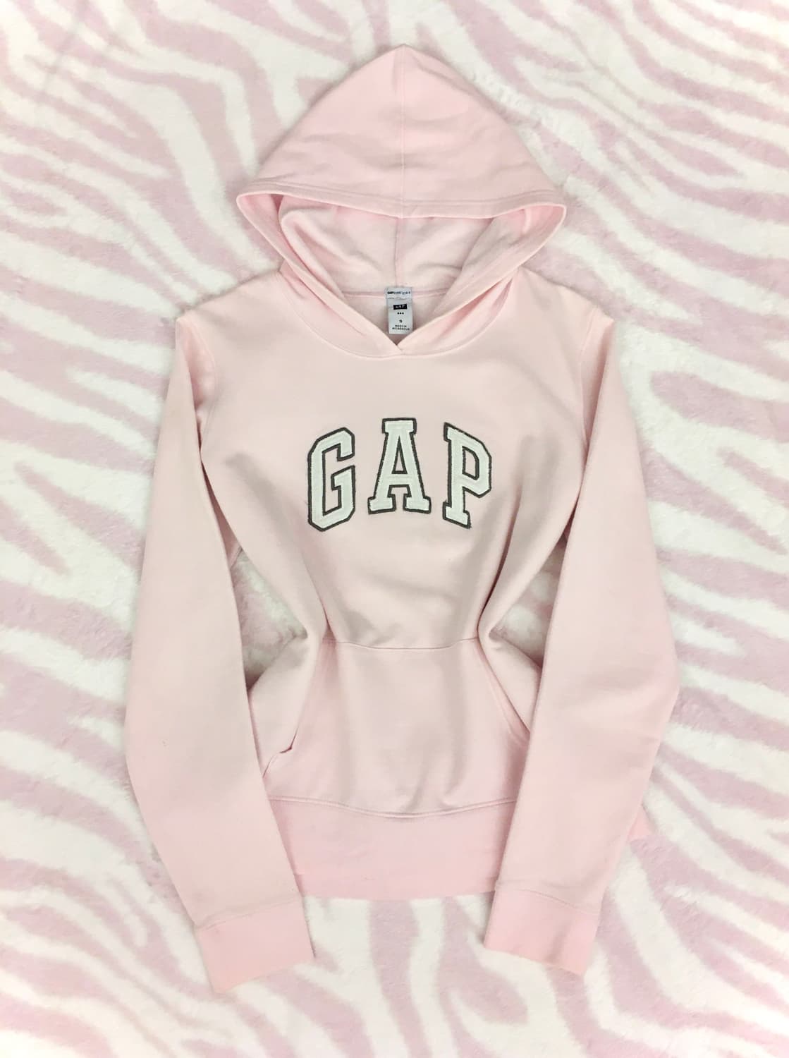 GAP 갭 딸기우유 핑크 로고 후드티 러블리힙 러힙 히메갸루 아베크롬비 상품이미지1