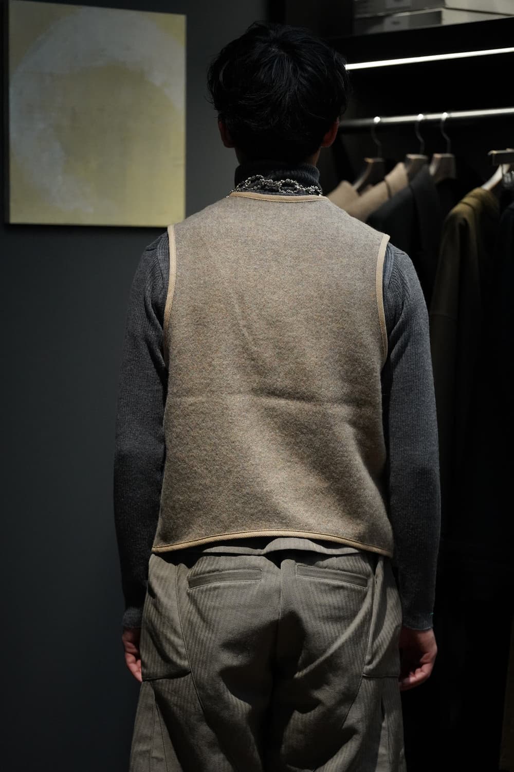 타이가 타카하시 LOT 109 블랭킷 베스트 베이지 40사이즈 상품이미지5