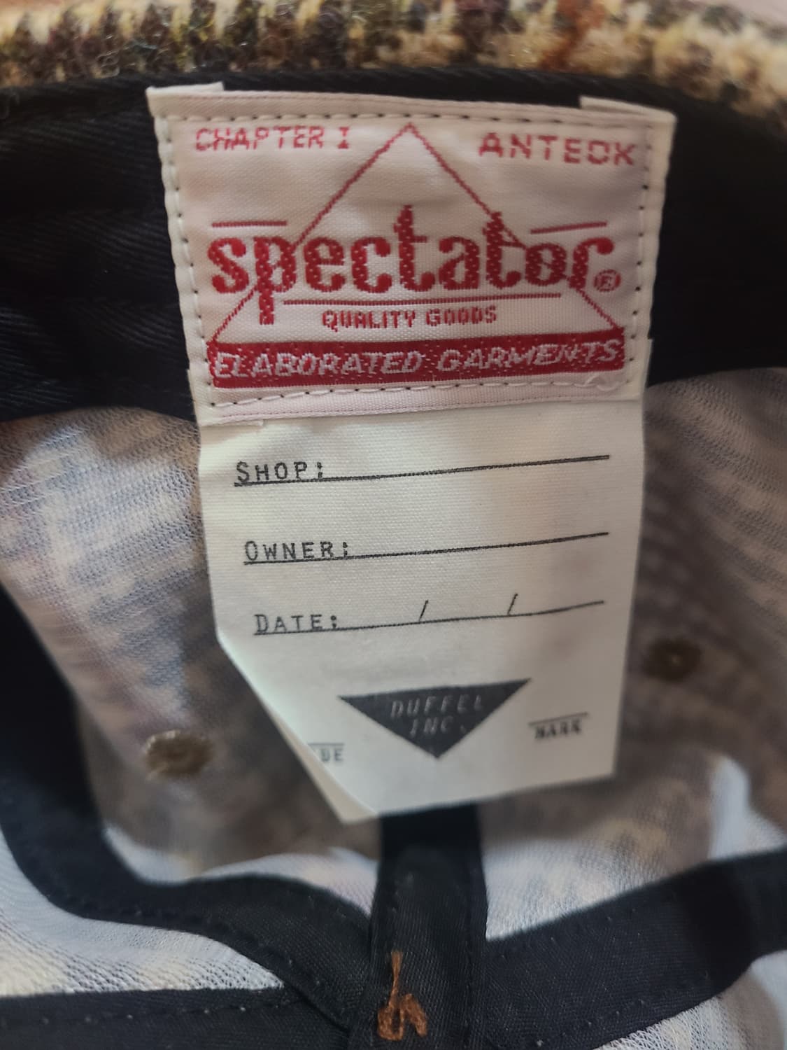 스펙테이터 196-007 체크무늬 캡모자 헤드피스 상품이미지8