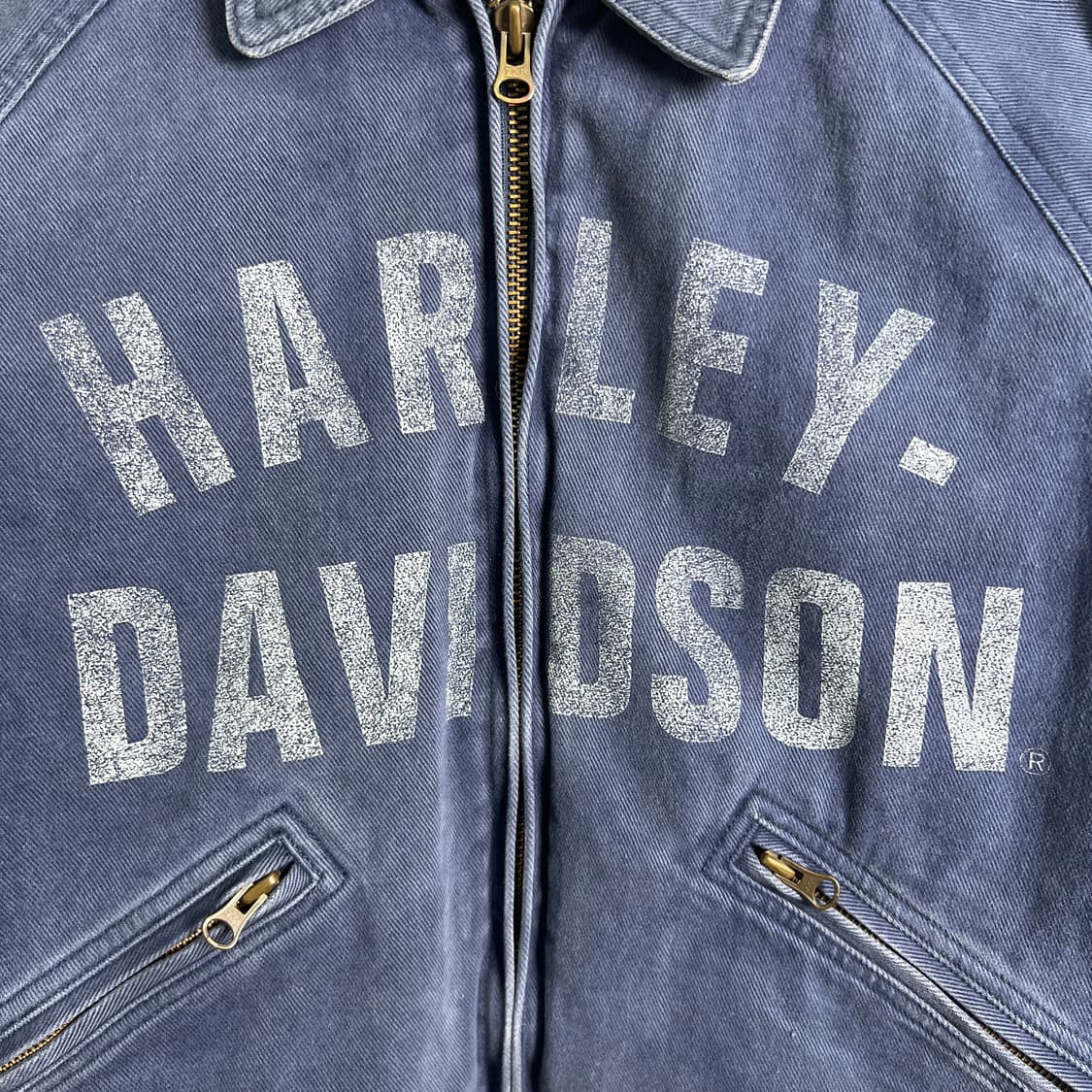할리데이비슨 블루 코튼 워크 자켓 M 상품이미지6