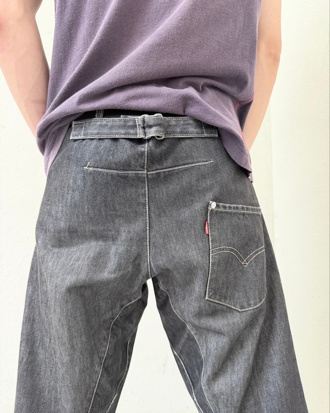 00s engineered jeans 흑청 신치백 상품이미지1