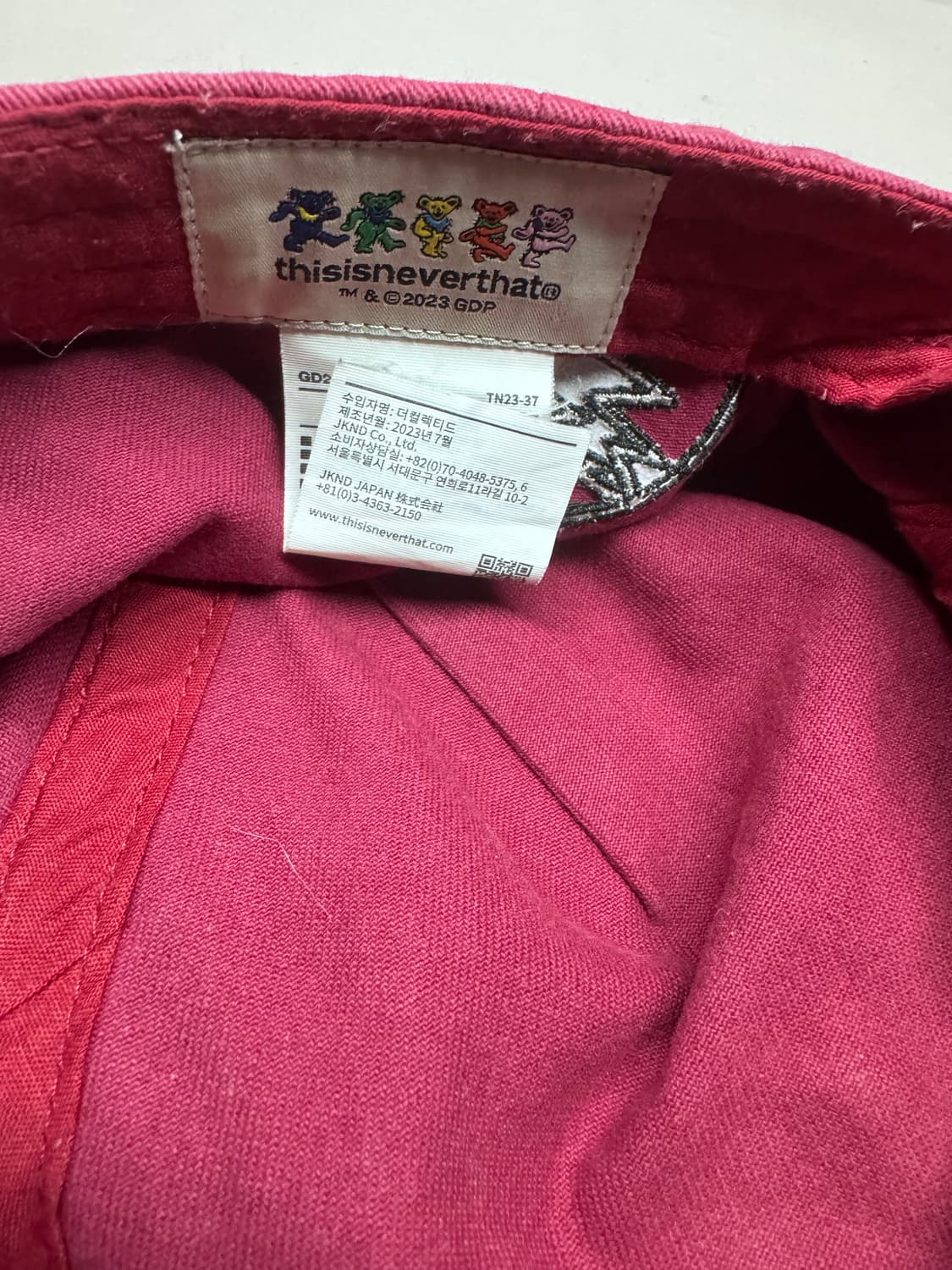 그레이트풀 데드 디스이즈네버댓 스켈레톤 캡 상품이미지5