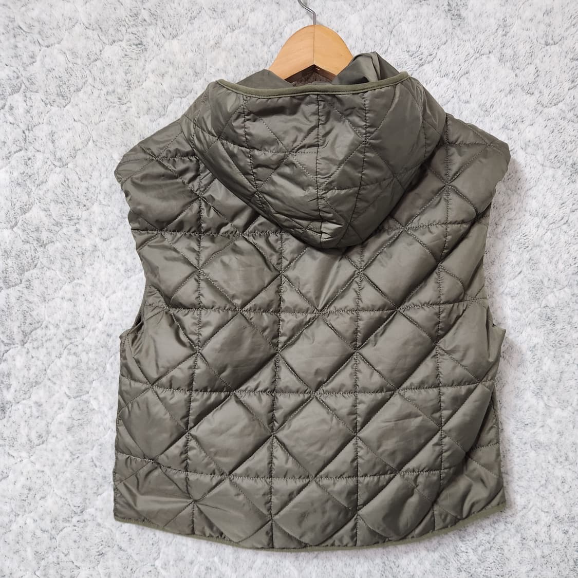 H987 [55] AtG 더엣지 퀼팅 후드 조끼 상품이미지3