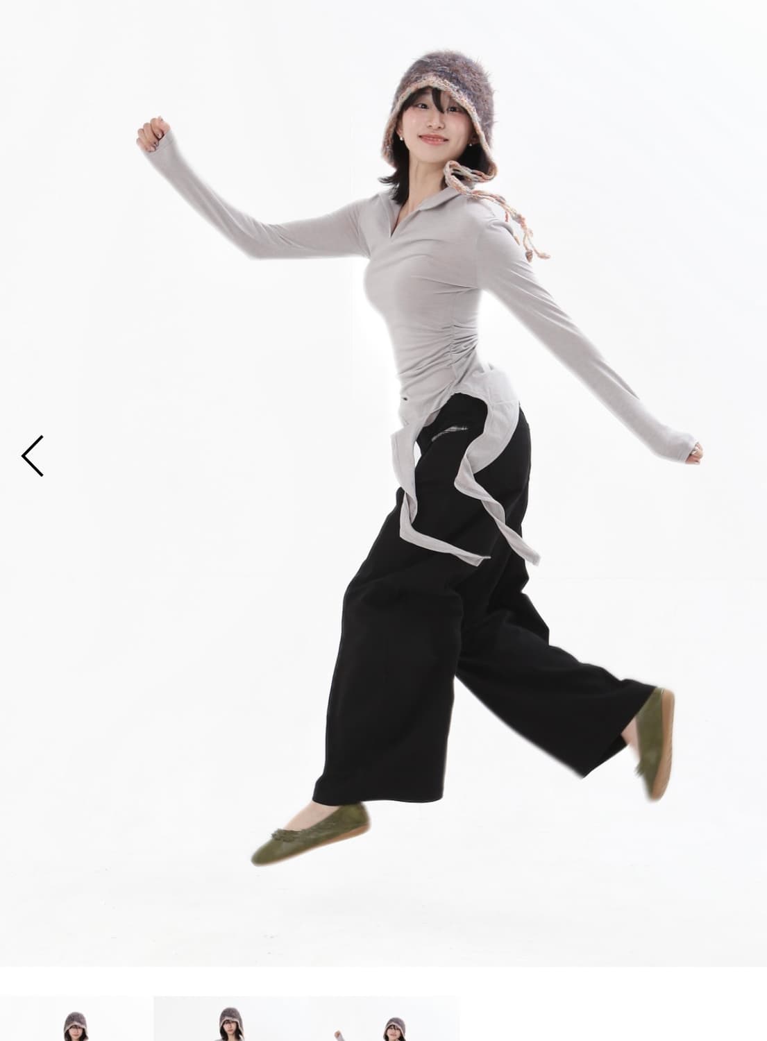 오운서 런웨이티켓 롱슬리브 Milk Beige 상품이미지2