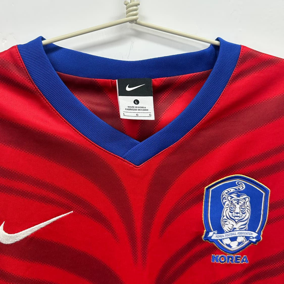 나이키 대한민국 국대 10-12 노마킹 홈 유니폼 L 상품이미지5