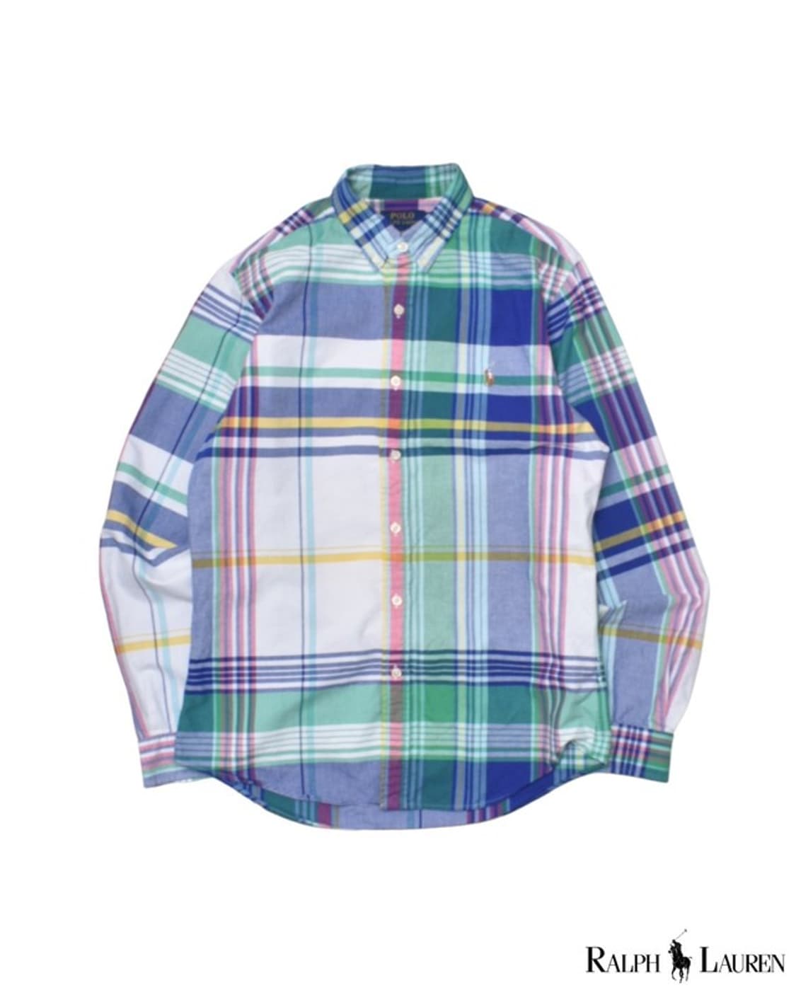 폴로 랄프로렌 큐알 체크 셔츠 남방 M M0061 상품이미지1