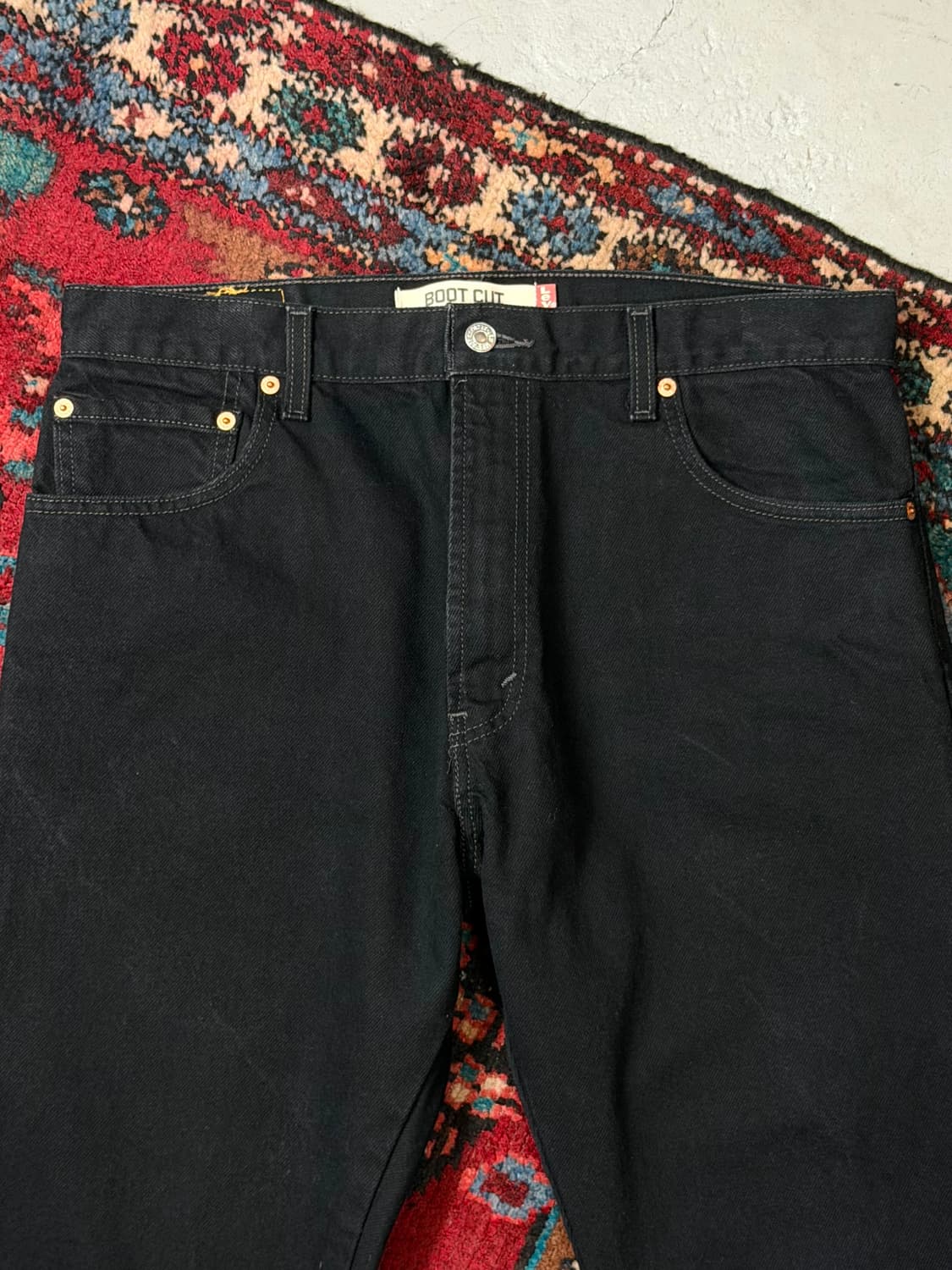 00's 리바이스 517 블랙 부츠컷 플레어진 상품이미지6