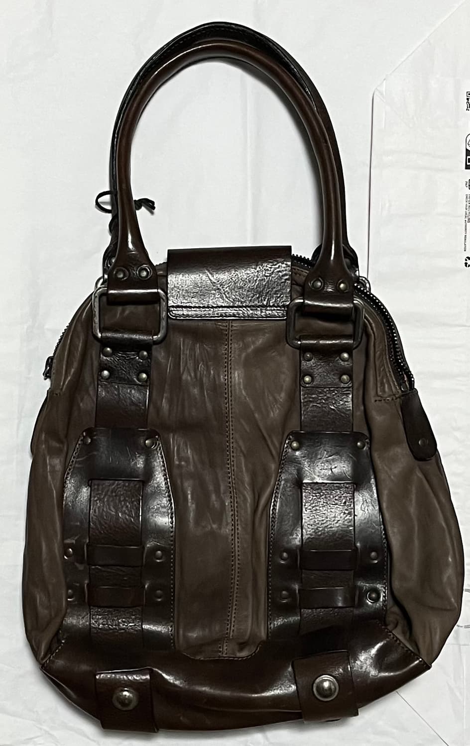 00s 디젤 아카이브 레더 토트백 상품이미지2