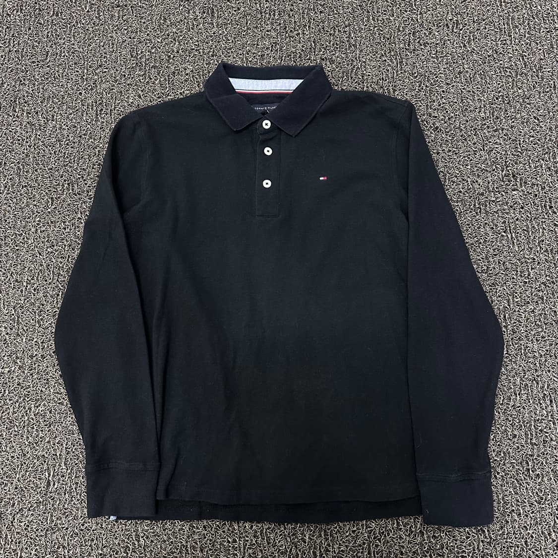 타미힐피거 여성 카라티 긴팔티셔츠 블랙 신장 164 상품이미지1