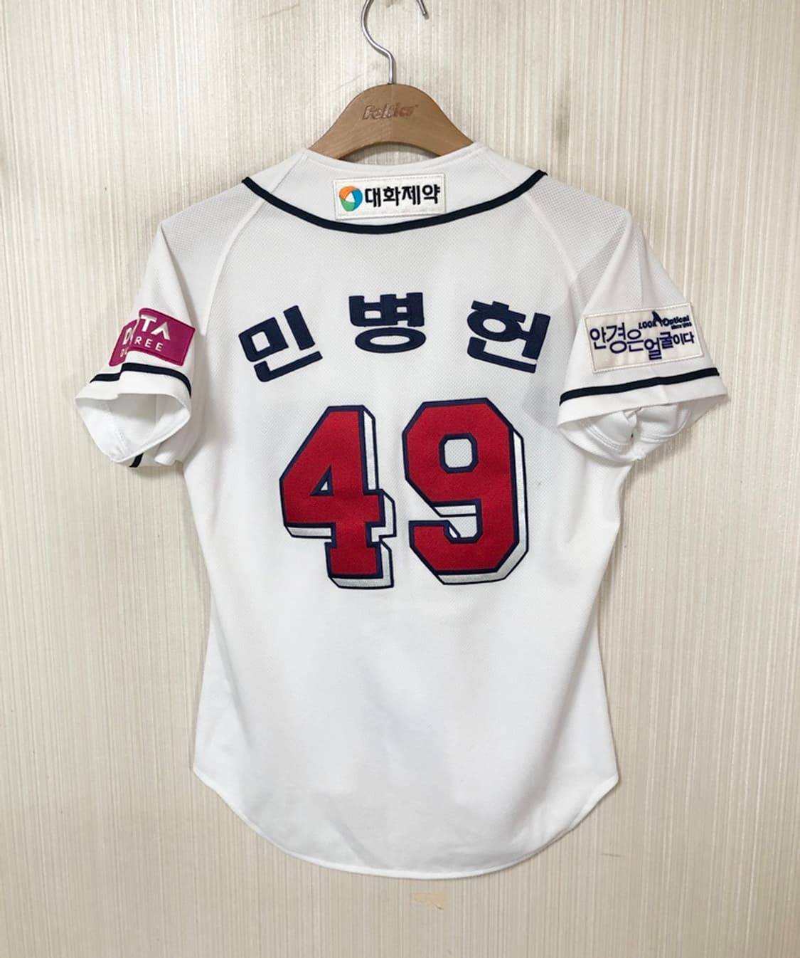 KBO 필라 두산베어스 어센틱 홈유니폼/져지 80 #49 민병헌 상품이미지7