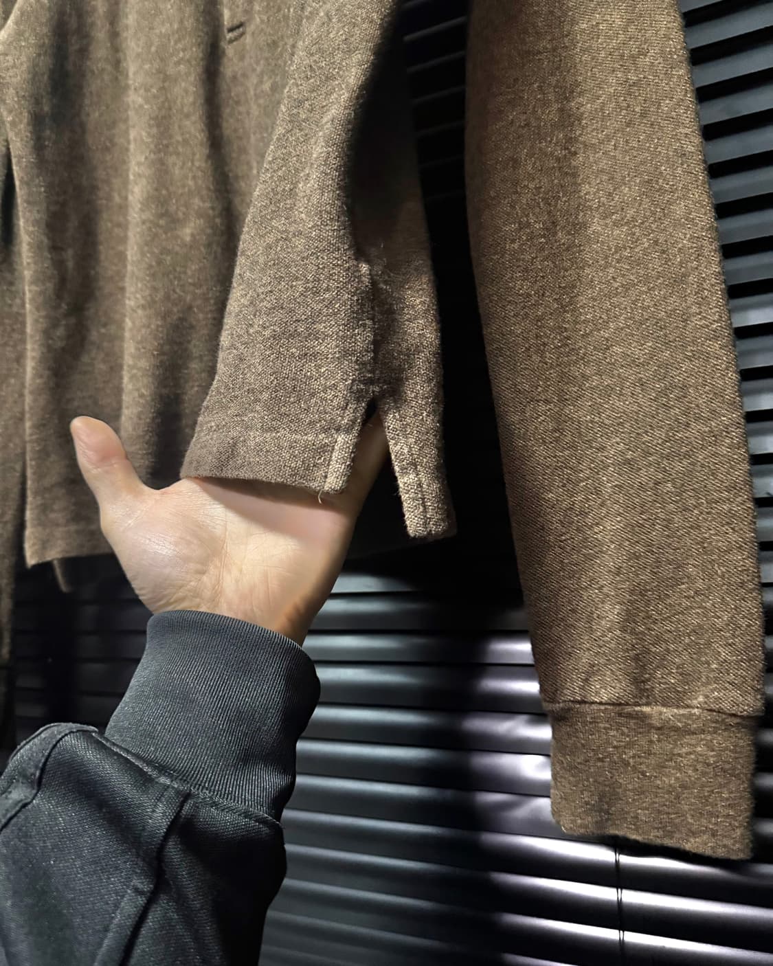 폴로 랄프로렌 PK 카라 긴팔 티 울 코튼 혼방 브라운 갈색 L 100  상품이미지6