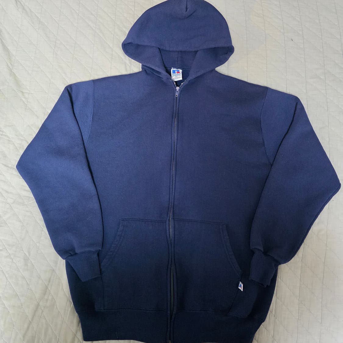 [XL] 90s 러셀 애슬레틱 후드집업 네이비 굿컨디션 ver.10 상품이미지1
