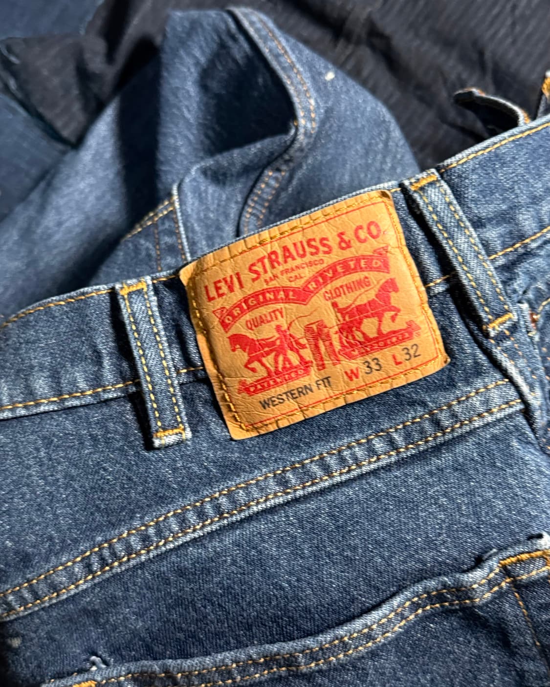 리바이스 웨스턴 핏 데님 팬츠 33 상품이미지7