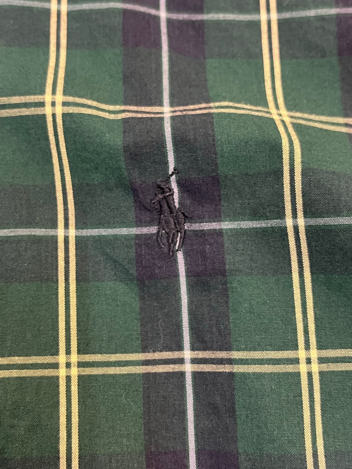 폴로 랄프로렌 체크 반팔 셔츠 그린 100 #csz3397 상품이미지5