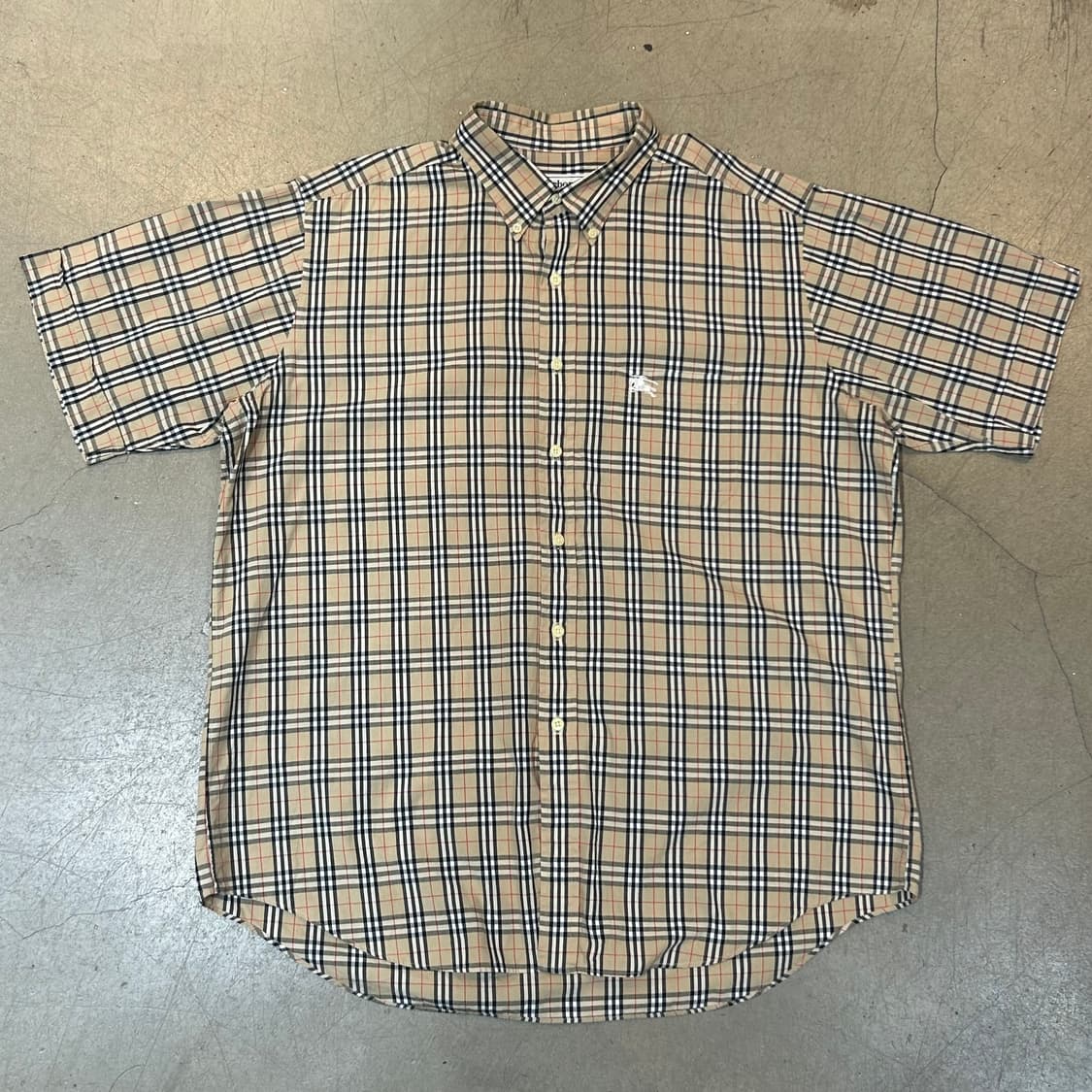 XL 버버리 노바체크 반팔 셔츠 상품이미지2