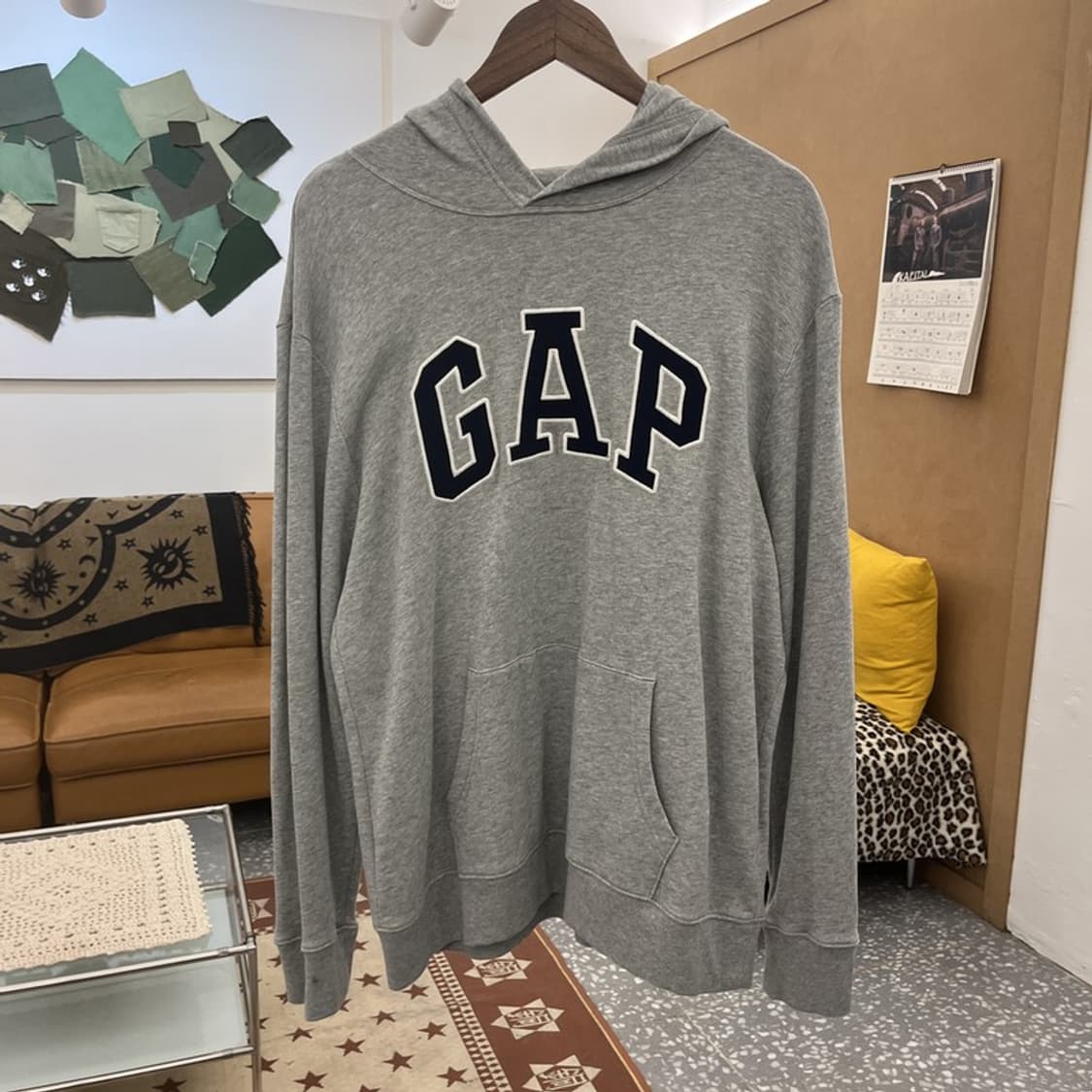 갭 올드스쿨 빈티지 레트로 빅로고 오버핏 후드티 L C09992 상품이미지3