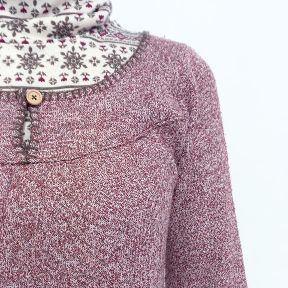 눈꽃 패턴 레이어드 탑 상품이미지9