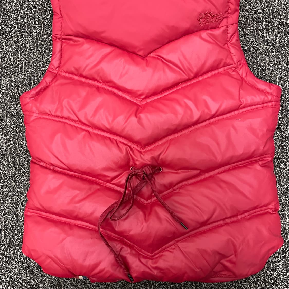 타미힐피거 여성 덕다운 패딩 조끼 레드 XS 상품이미지7