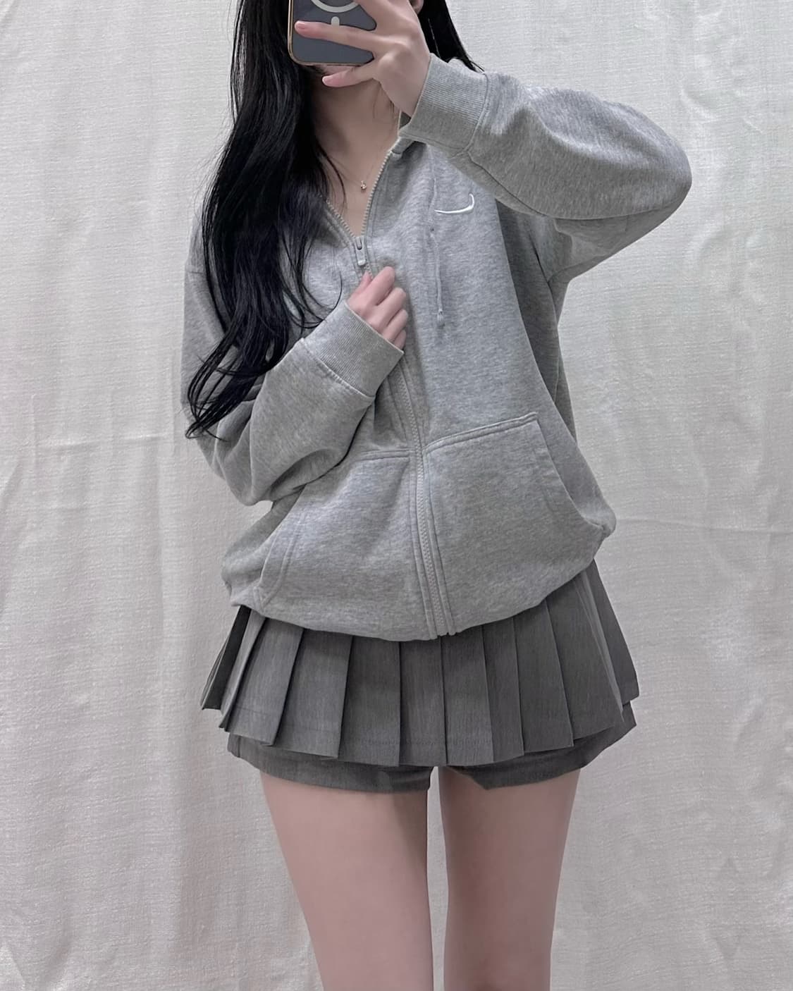 나이키 그레이 후드집업 상품이미지2