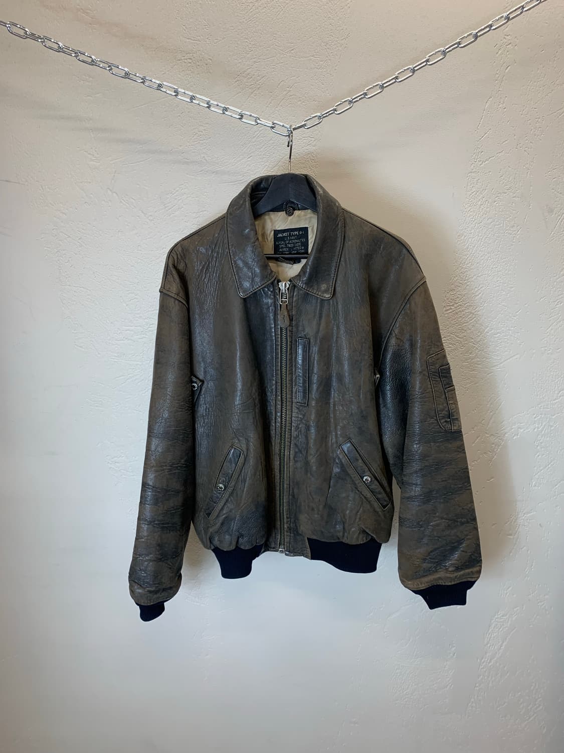 아비렉스 봄버 가죽자켓 상품이미지1