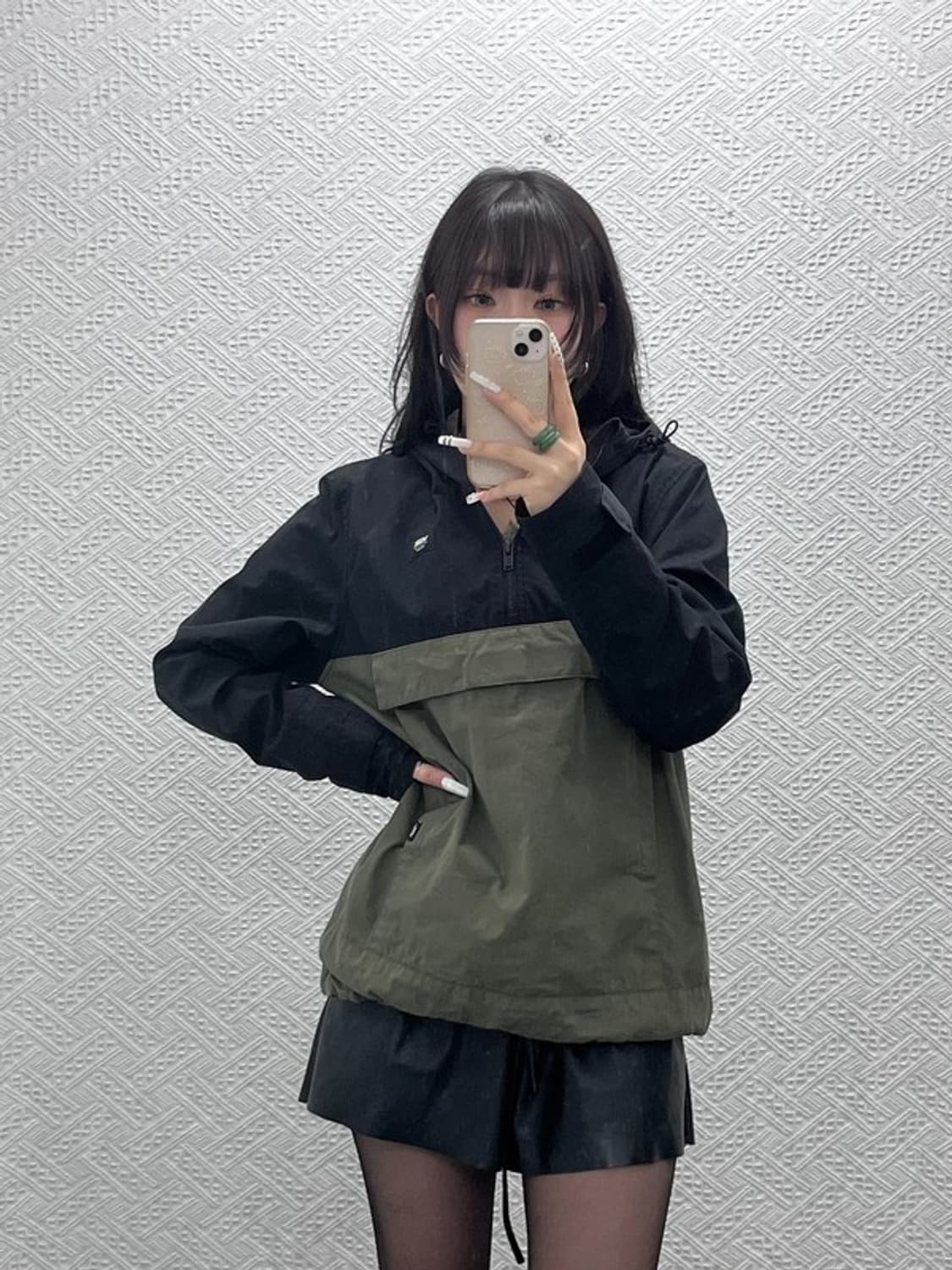 반스 올드스쿨 레트로 배색 반집업 바람막이 아노락 M C10947 상품이미지2