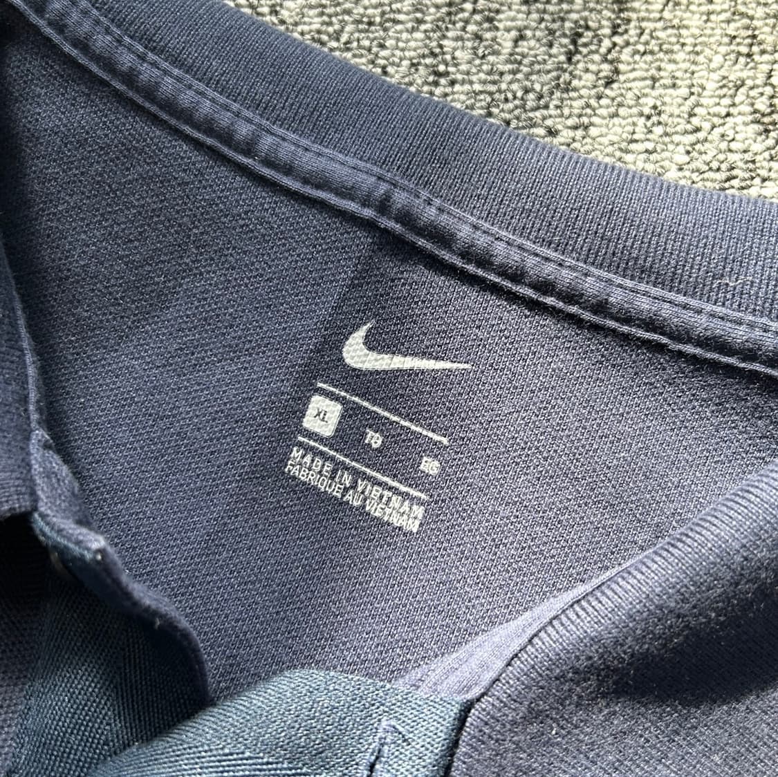 나이키 코튼 네이비 반팔 카라티 상품이미지5