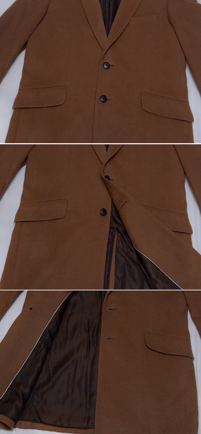 트루젠 캐시미어 핸드메이드 클래식 싱글 코트 자켓 (105) 상품이미지5