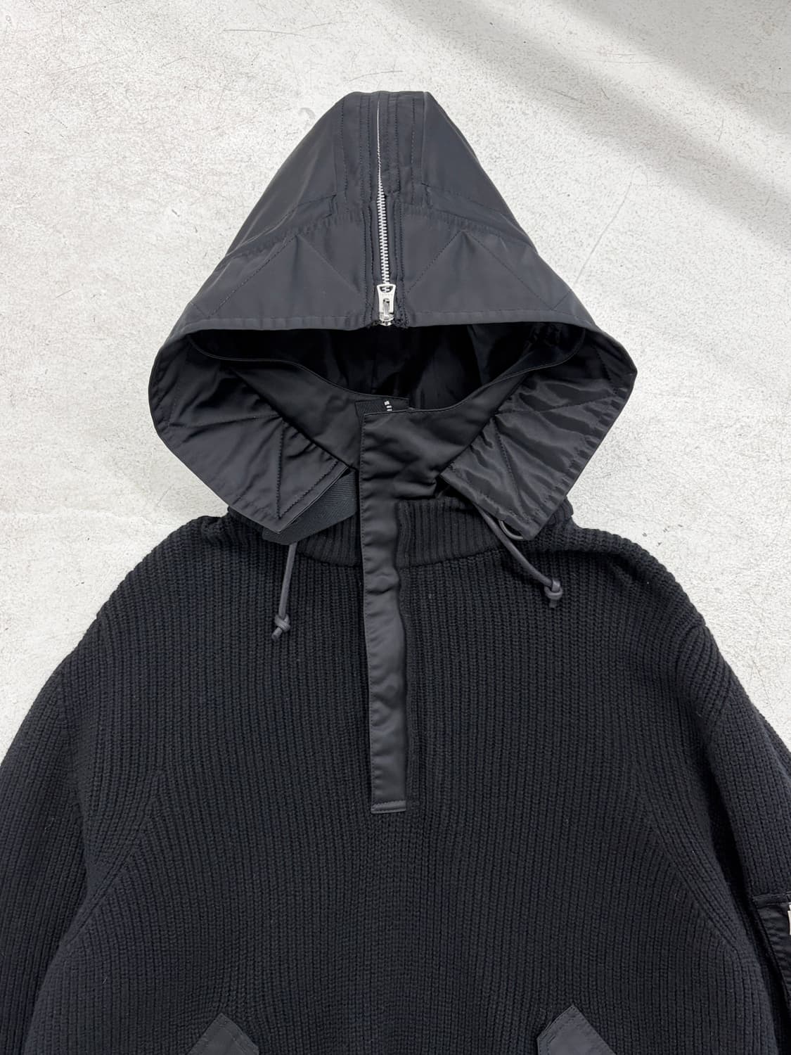 21fw 사카이 세퍼레이티드 후디 니트 상품이미지8